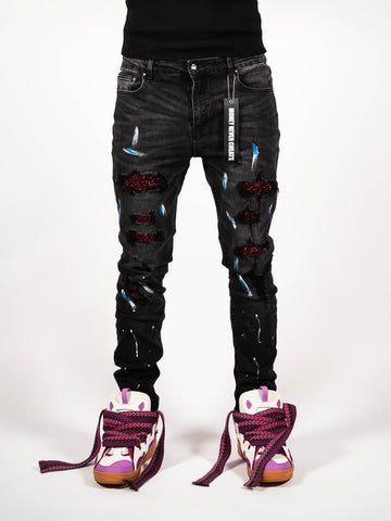 Red Crystal Denim