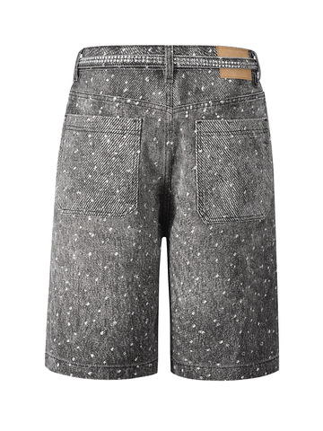 Rhinestone Denim Shorts